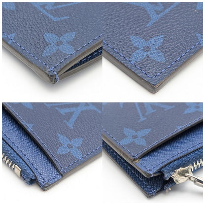 Louis Vuitton Exterior Taigarama Coin Card Holder Cobalt Monogram