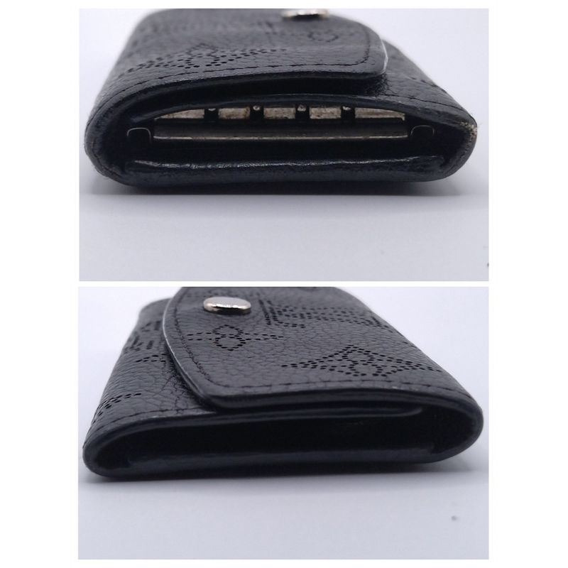 Louis Vuitton Key Case Multicles 4 Mahina Noir Black Key Holder