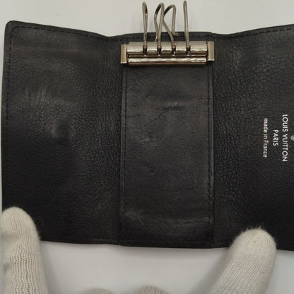 Louis Vuitton Key Case Multicles 4 Mahina Noir Black Key Holder