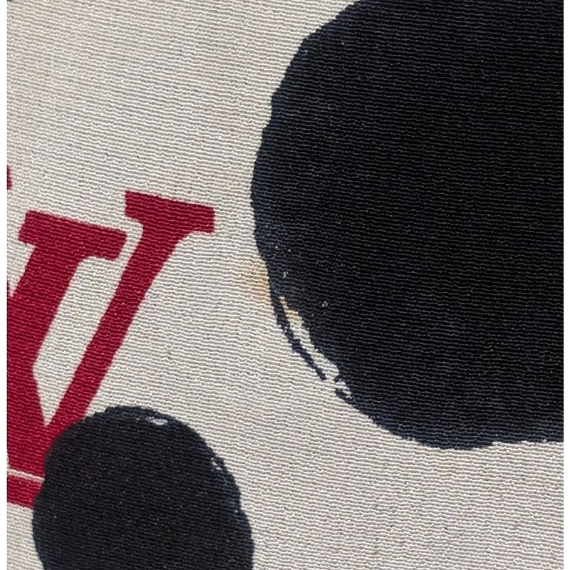 Louis Vuitton T-Shirt Polka Dot Monogram White Black XS