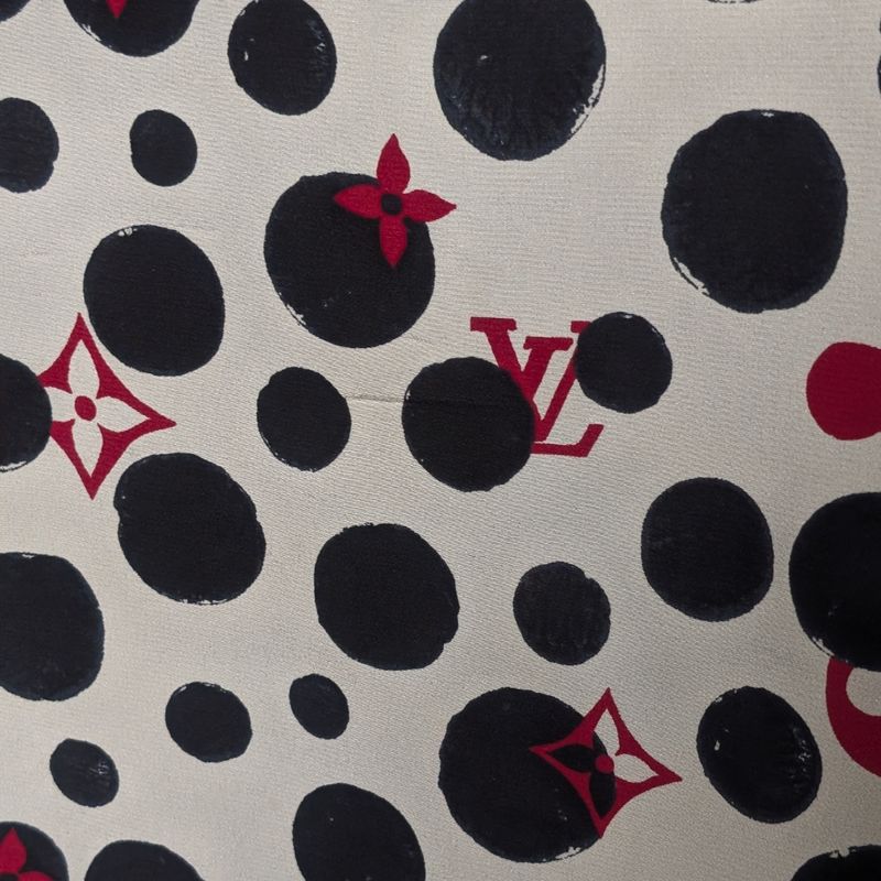 Louis Vuitton T-Shirt Polka Dot Monogram White Black XS