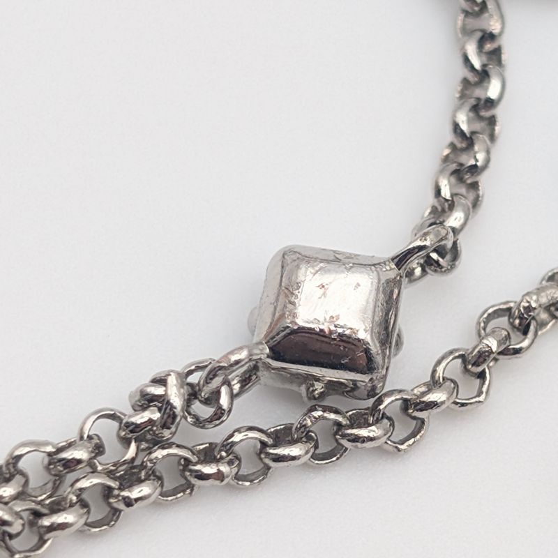 Louis Vuitton LV Silver Rhinestone Bracelet