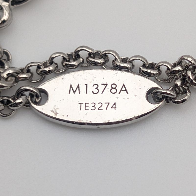 Louis Vuitton LV Silver Rhinestone Bracelet