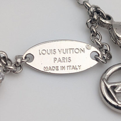 Louis Vuitton LV Silver Rhinestone Bracelet