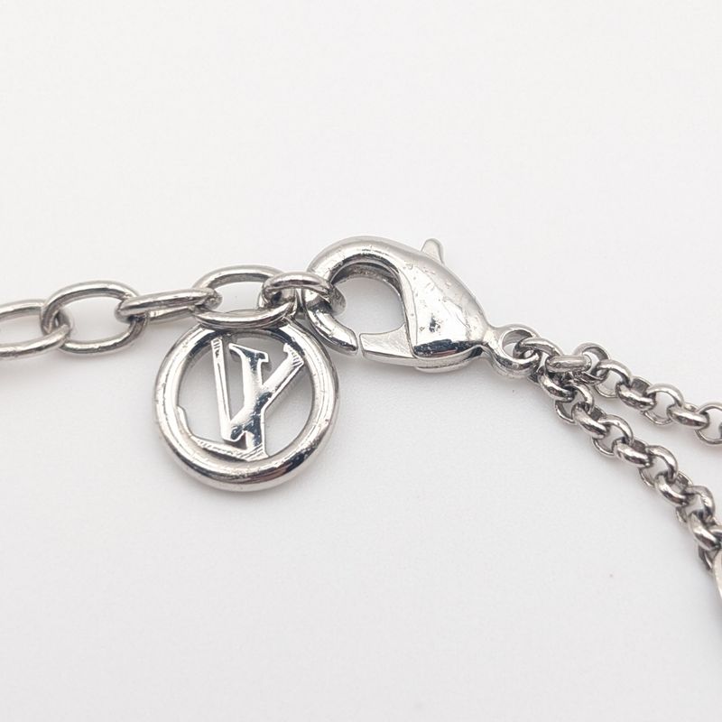 Louis Vuitton LV Silver Rhinestone Bracelet