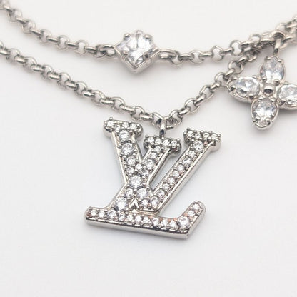 Louis Vuitton LV Silver Rhinestone Bracelet
