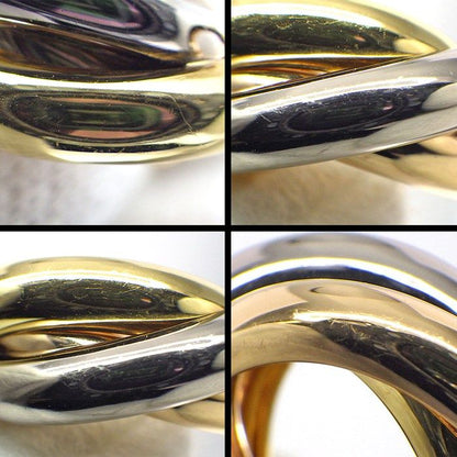Cartier Earrings Trinity Hoop Three Color 18K Pink Gold White — view 6