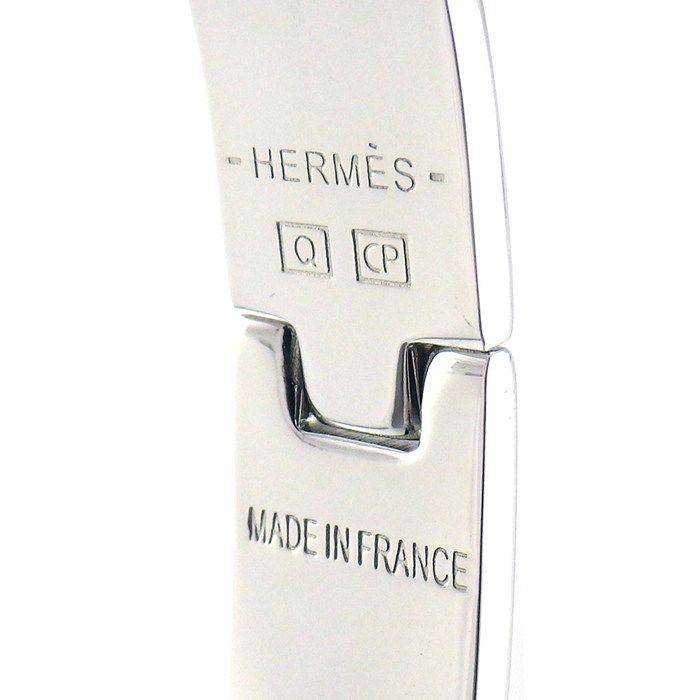 Hermes Bangle Click PM Rose Can Lacquer Metal — view 4
