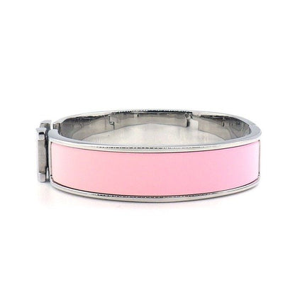 Hermes Bangle Click PM Rose Can Lacquer Metal — view 2