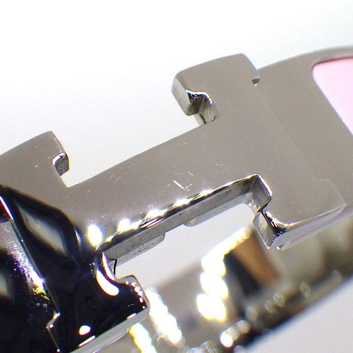 Hermes Bangle Click PM Rose Can Lacquer Metal — view 5