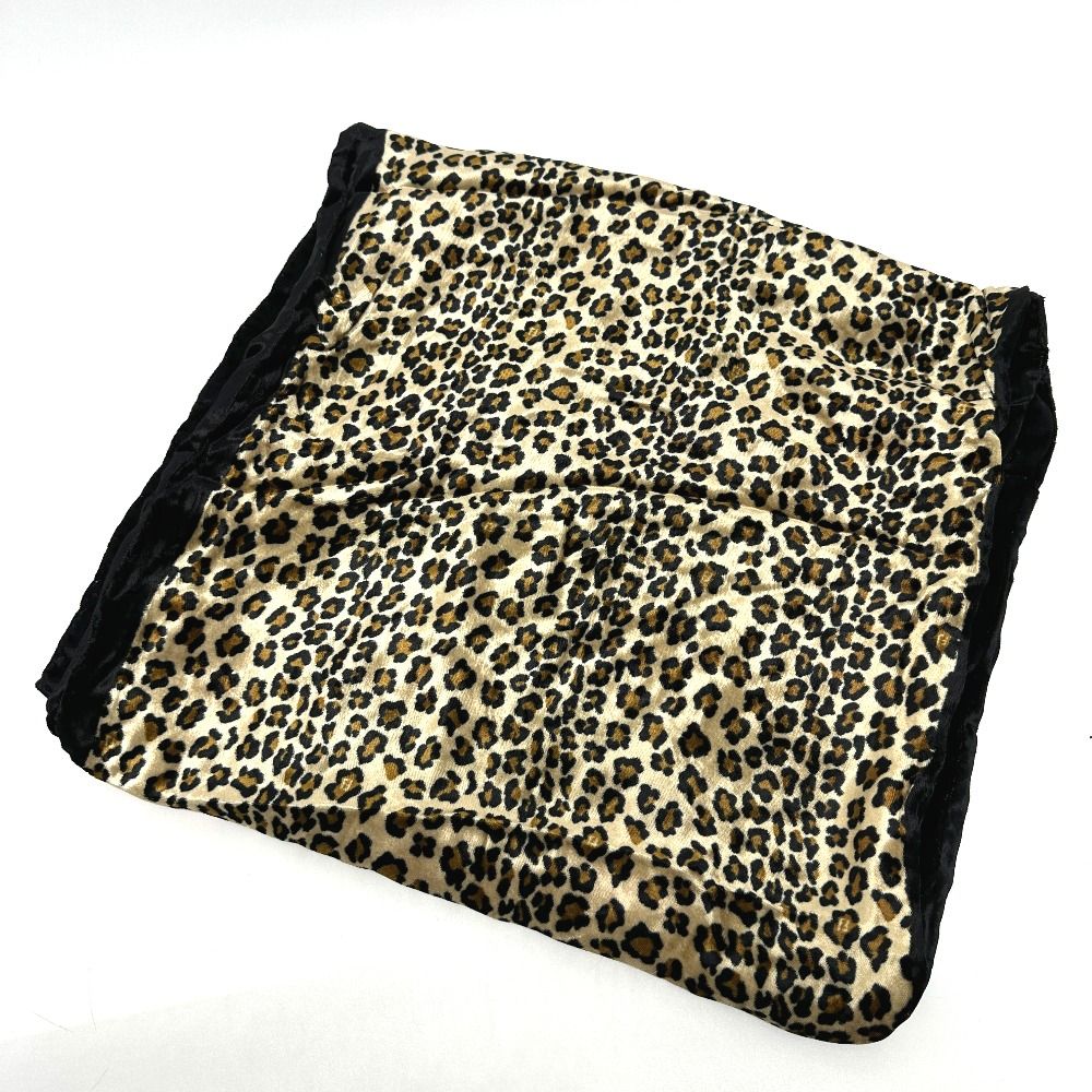 Fendi Shawl Leopard Print Velour Brown Black — view 5