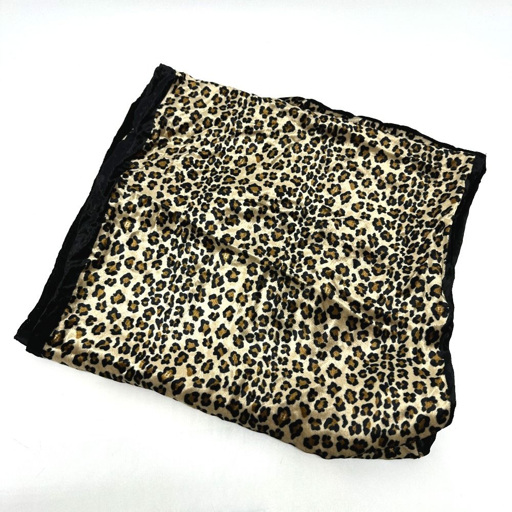 Fendi Shawl Leopard Print Velour Brown Black — view 3