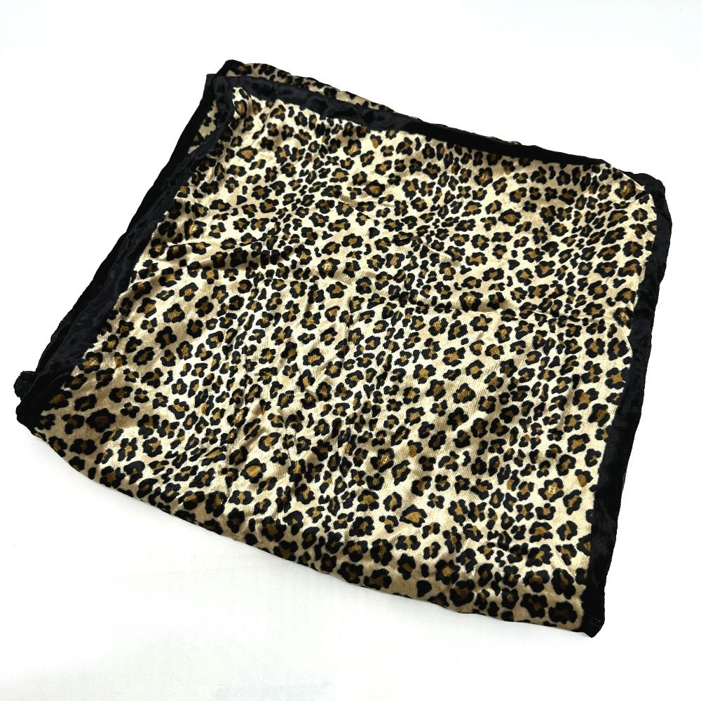 Fendi Shawl Leopard Print Velour Brown Black — view 7