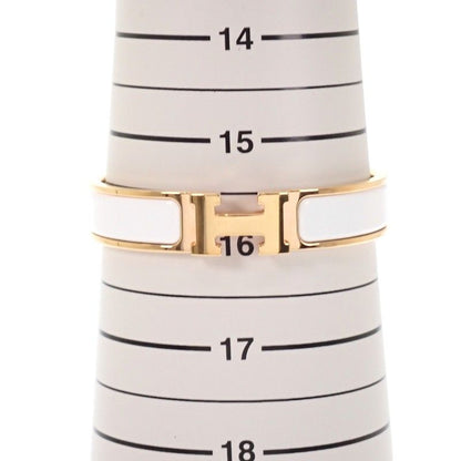 Hermes Enamel Bracelet Click White Gold — view 8