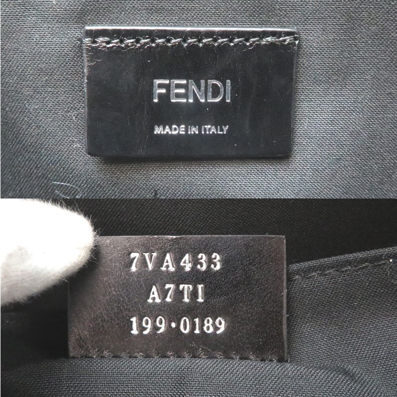 Fendi Second Bag Leather Navy — view 6
