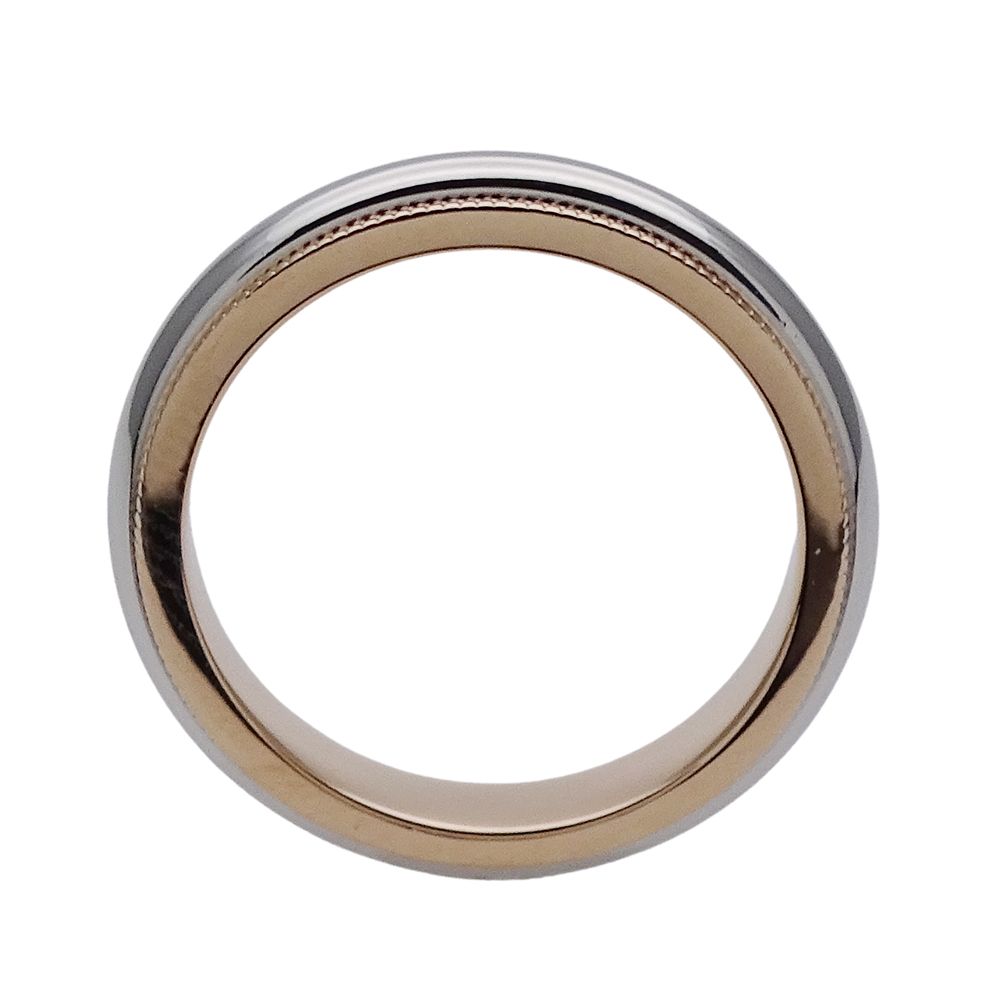 Tiffany & Co Ring Together Milgrain Silver Pink — view 4