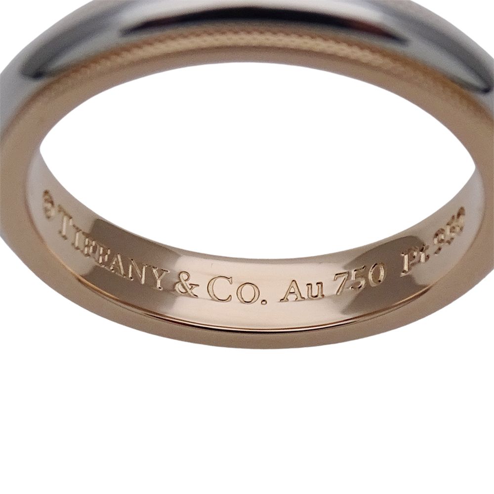 Tiffany & Co Ring Together Milgrain Silver Pink — view 6