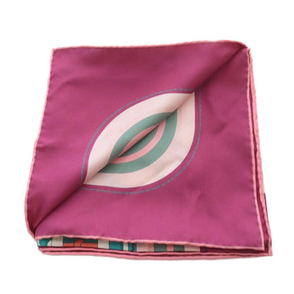 Hermes Scarf Carre 90 Bouclerie Moderne Modern Buckle Silk Prune Rosebell — view 8