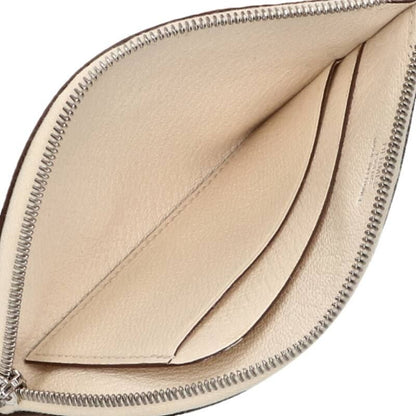 Hermes Paddock Leather Coin Case White Yellow — view 3
