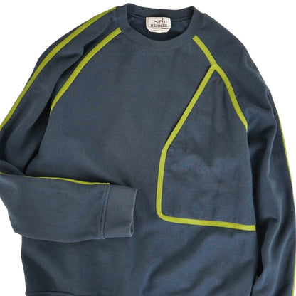 Hermes Sweatshirt Trainer Cotton Top Sneaker Turquoise Green — view 2