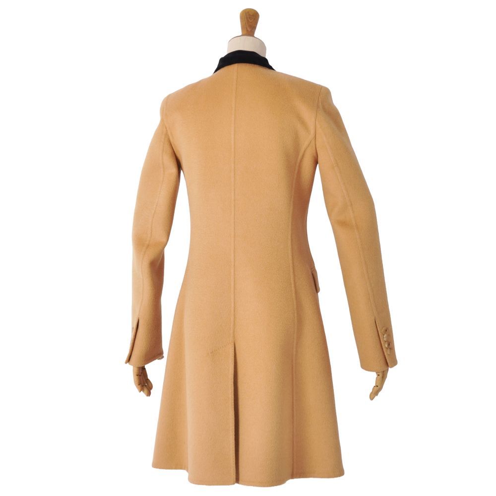 Hermes Coat Gaultier Era Long Double Breasted Camel Brown — view 6