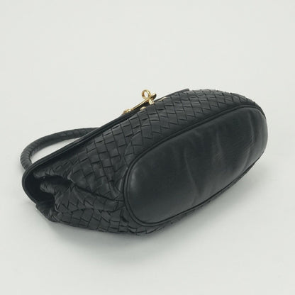 Bottega Veneta Intrecciato Tote Bag Leather Black Gold — view 6