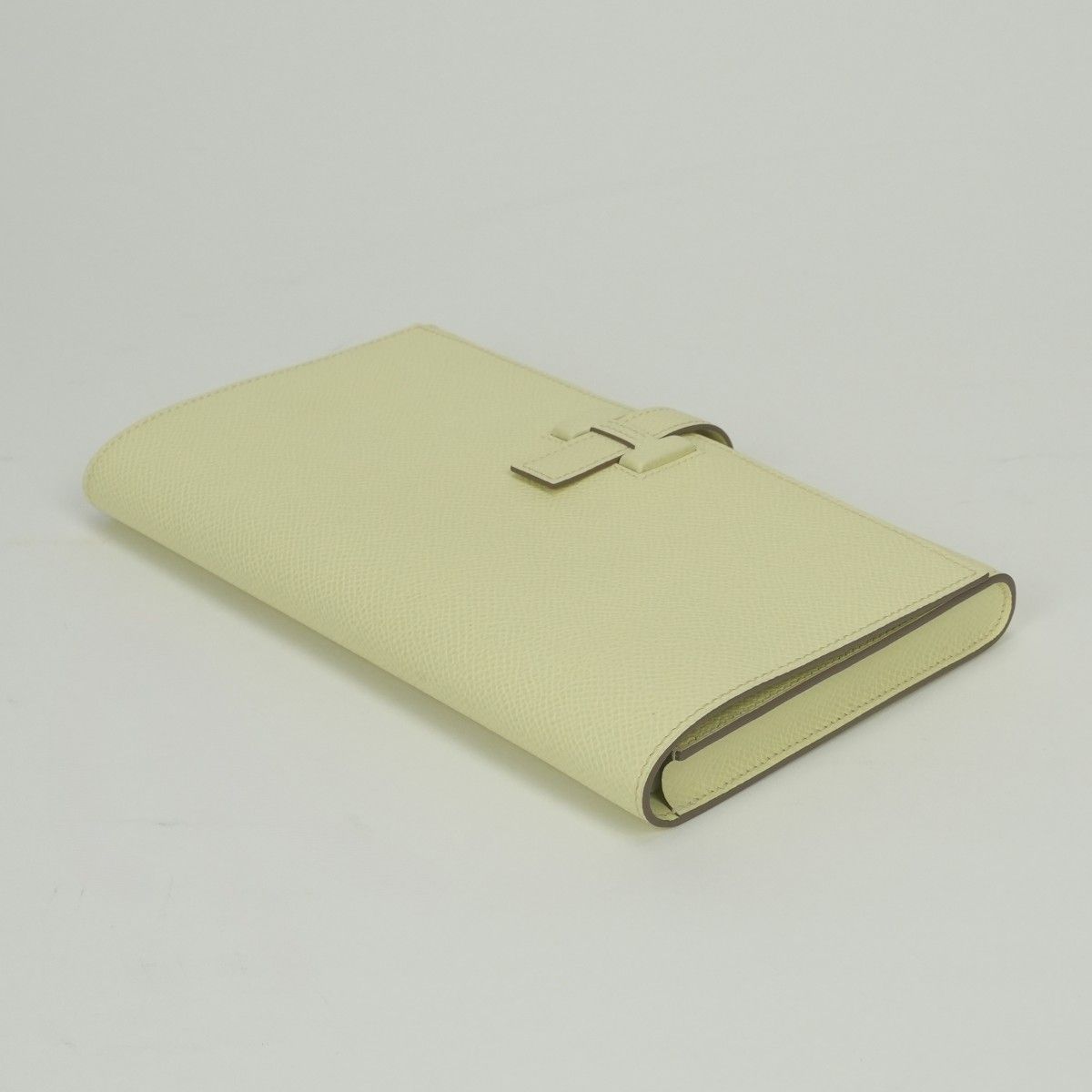 Hermes New Passant Wallet Epsom Jaune Milton Yellow — view 4