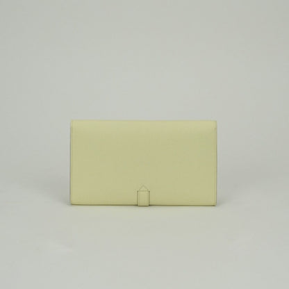 Hermes New Passant Wallet Epsom Jaune Milton Yellow — view 2