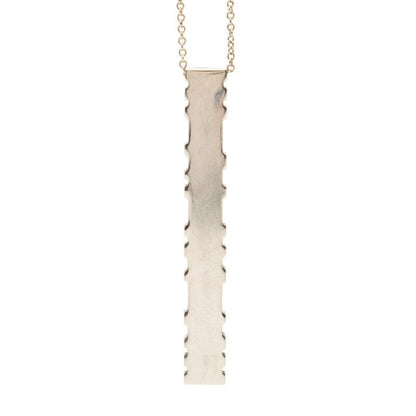 Tiffany & Co Atlas Plate Chain Pendant Necklace Silver — view 3