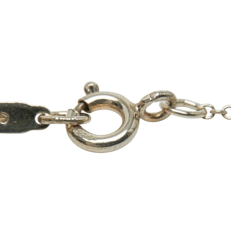 Tiffany & Co Atlas Plate Chain Pendant Necklace Silver — view 6