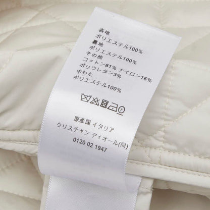 Dior Macro Cannage Quilted Sleeveless Bomber Jacket Vest White Ivory — view 7