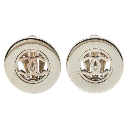 Chanel CC Logo Silver Metal Ring — view 2