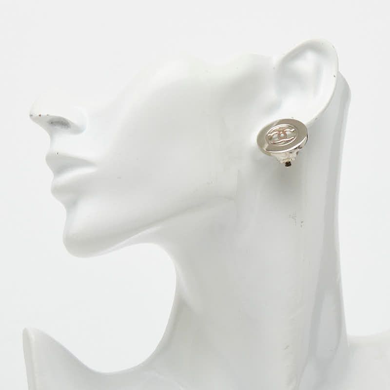 Chanel CC Logo Silver Metal Ring — view 6