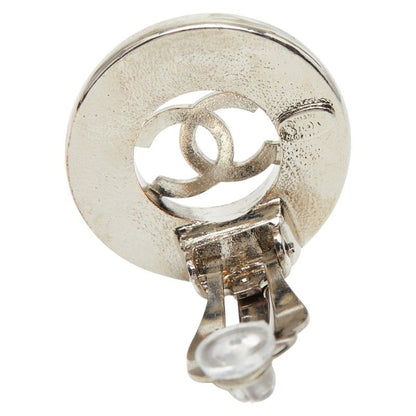 Chanel CC Logo Silver Metal Ring — view 5