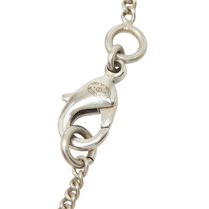 Chanel CC Logo Silver Black Metal Enamel Necklace — view 5