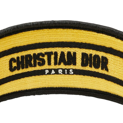 Dior Check Headband Hair Yellow Multicolor Canvas — view 3