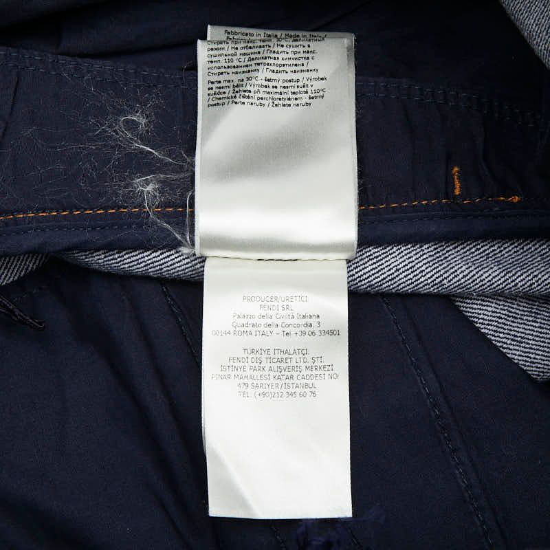 Fendi Mini Skirt Indigo Blue Denim — view 8