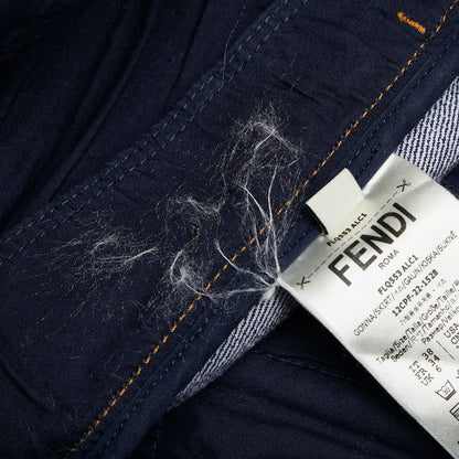 Fendi Mini Skirt Indigo Blue Denim — view 3