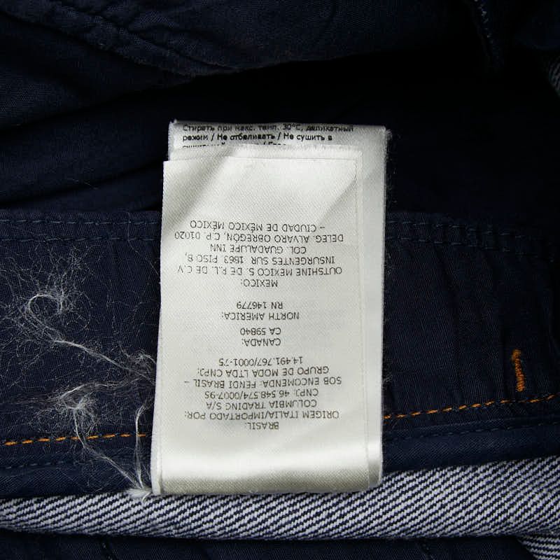 Fendi Mini Skirt Indigo Blue Denim — view 9