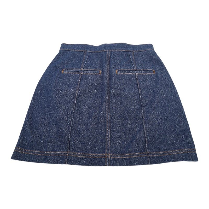 Fendi Mini Skirt Indigo Blue Denim — view 2