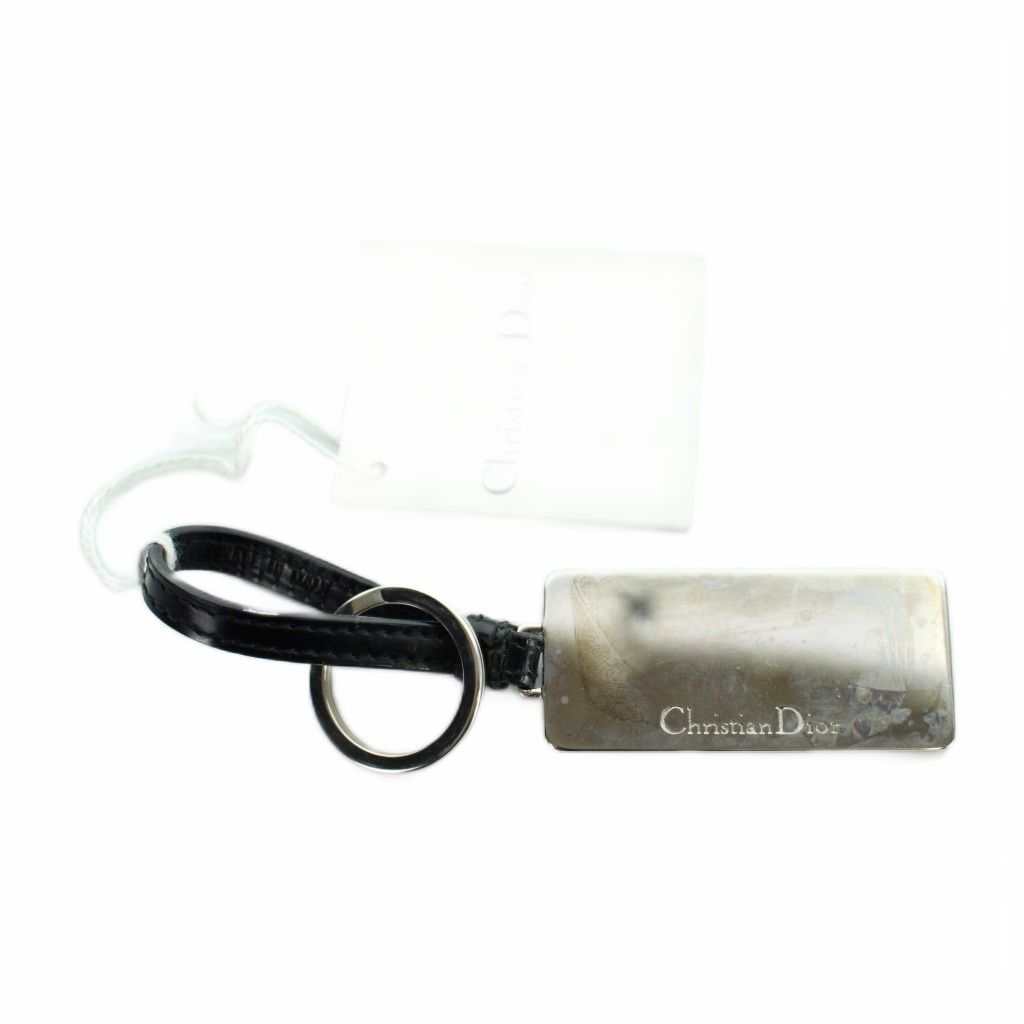 Dior Key Ring Case Holder Plate Logo Mq Oh — view 2