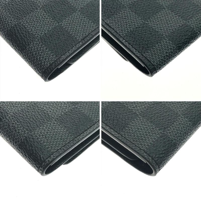 Louis Vuitton Key Case Damier Graphite Multicles 6 Initial Gray Holder