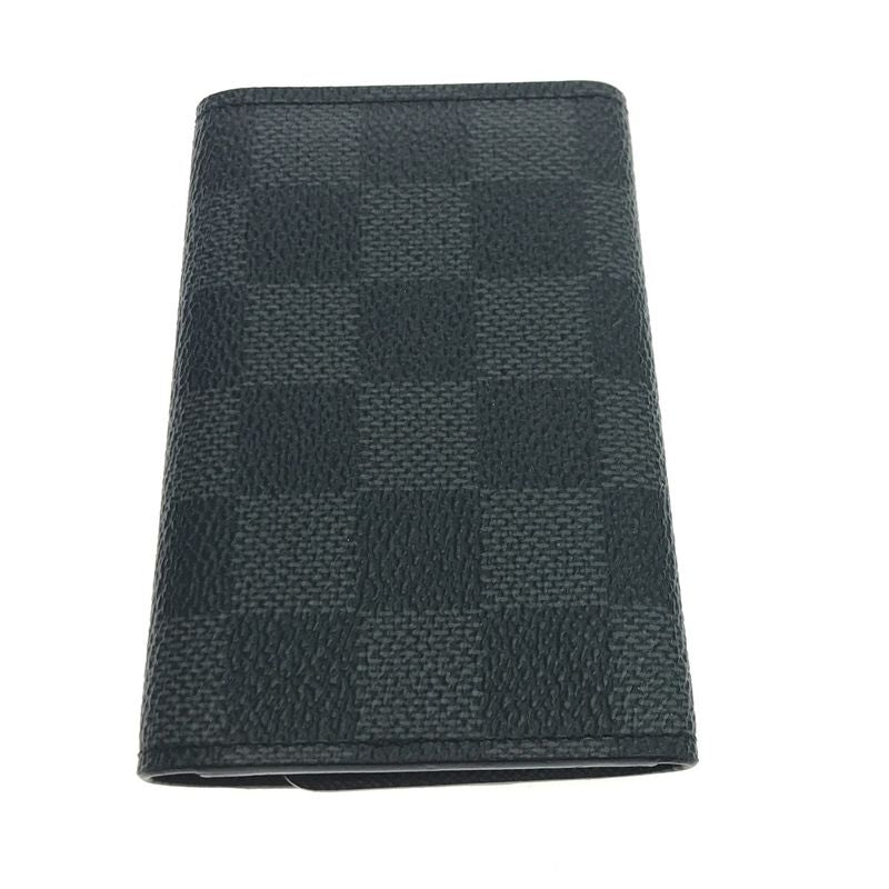 Louis Vuitton Key Case Damier Graphite Multicles 6 Initial Gray Holder