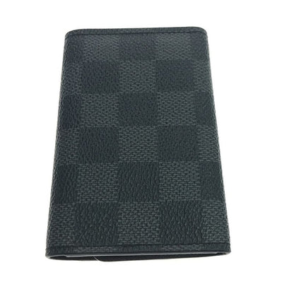 Louis Vuitton Key Case Damier Graphite Multicles 6 Initial Gray Holder