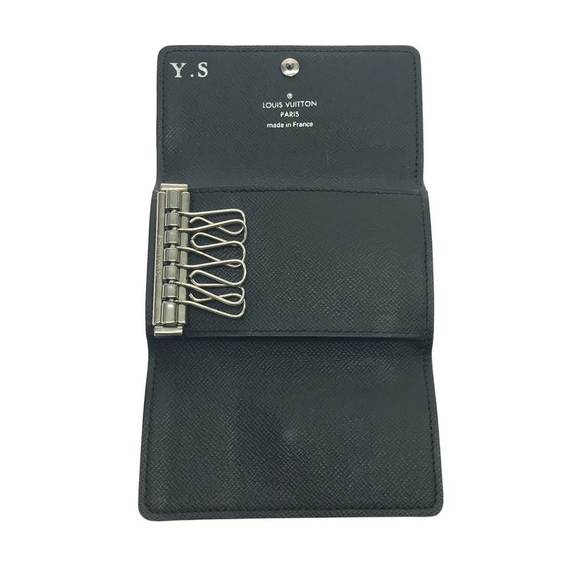 Louis Vuitton Key Case Damier Graphite Multicles 6 Initial Gray Holder