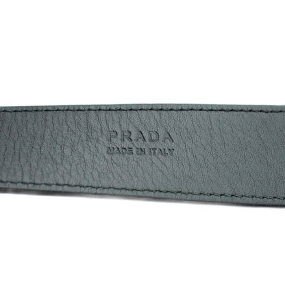 Prada Belt Love Logo Leather 26 Black — view 6