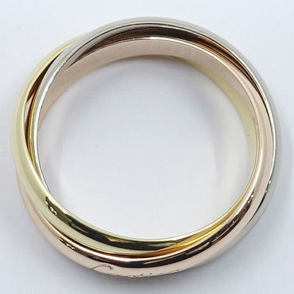 Cartier Ring Trinity 750 18K YG WG PG Triple Color 62 JP — view 4