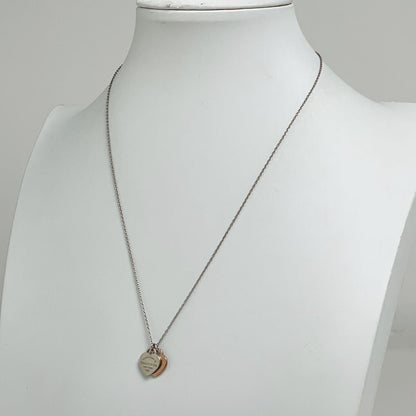 Tiffany & Co. Return to Double Necklace Silver Pink — view 4