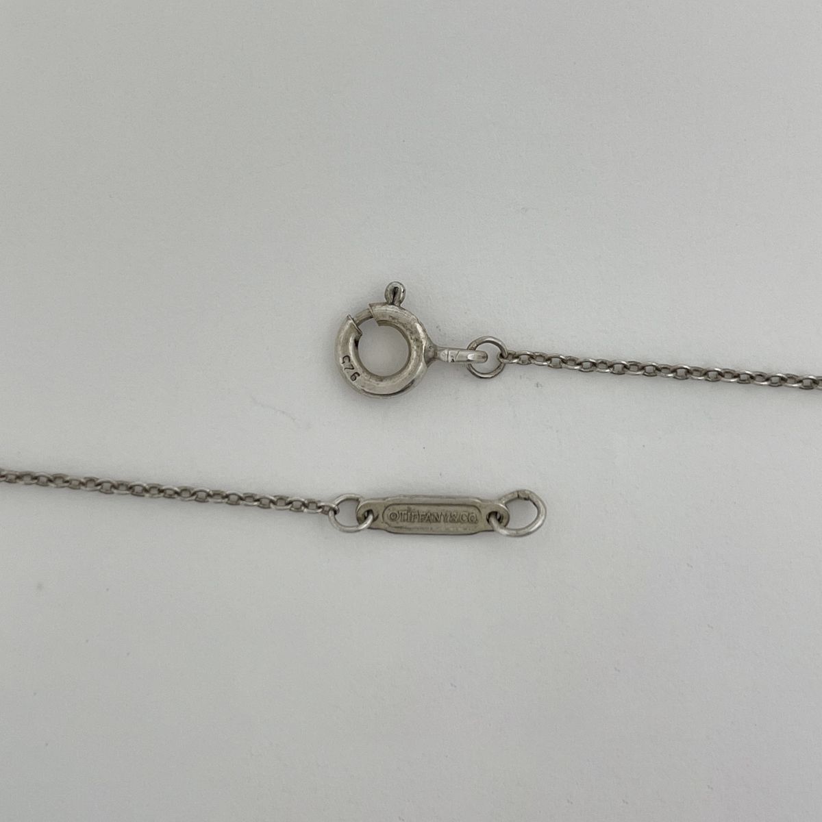 Tiffany & Co. Return to Double Necklace Silver Pink — view 3
