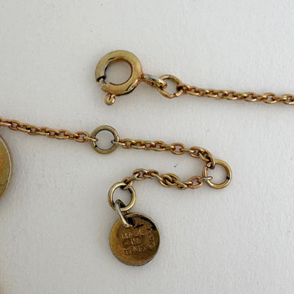 Fendi F's Rhinestone Bracelet Logo Gold Plated — view 3